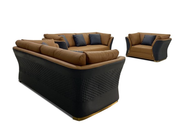 Sofagarnitur 3 1 Sitzer Set Design Sofa Polster Couchen Couch Modern Luxus Neu-image