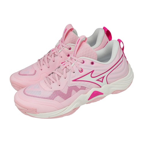 Mizuno Wave Momentum Elite Pink Ivory Women Unisex Volleyball Shoes V1GC2512-70