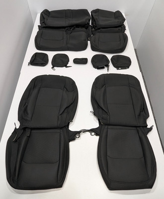 Factory Take-Off Cloth Seat Covers Fits 2020-2023 Jeep Gladiator Sport Black GS