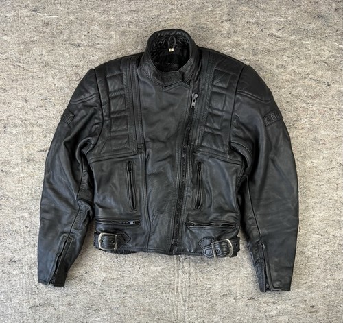 Belstaff, Vintage Belstaff 90s Black Motorcycle Bomber Jacket Large