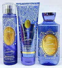 Bath & Body Works Disney Princess Cinderella 3-Piece Set Mist, Cream, Body Wash