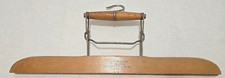 Vintage One Hand Hunter Pressed Steel Co. Wooden Hanger Lansdale PA