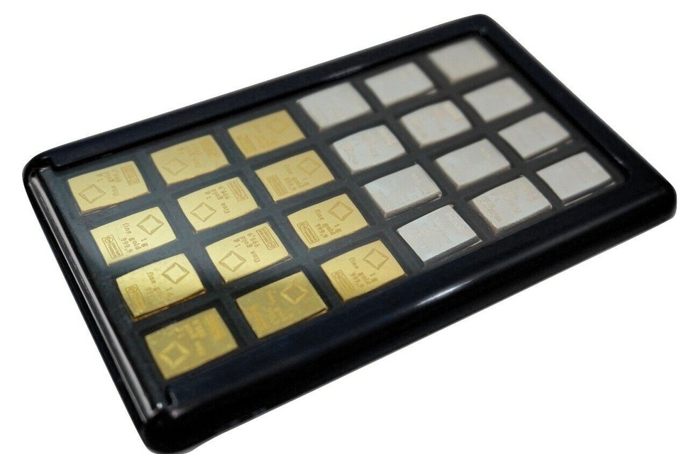20 X 1 GRAMO VALCAMBI GOLD COMBIBAR – MBC GOLD - Foto 2