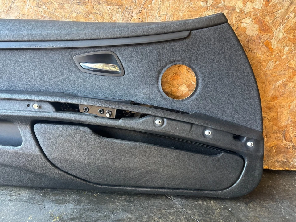 BMW 335I 328I 325I M3 OEM 07-13 2-DR FRONT LEFT DRIVER DOOR PANEL BLACK - Image 2 of 4
