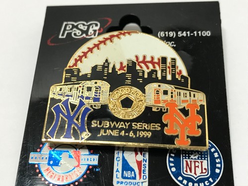 New York Yankees - New York Mets - 1999 Subway Series Pin - June 4th-6th 1999 - Afbeelding 4 van 5