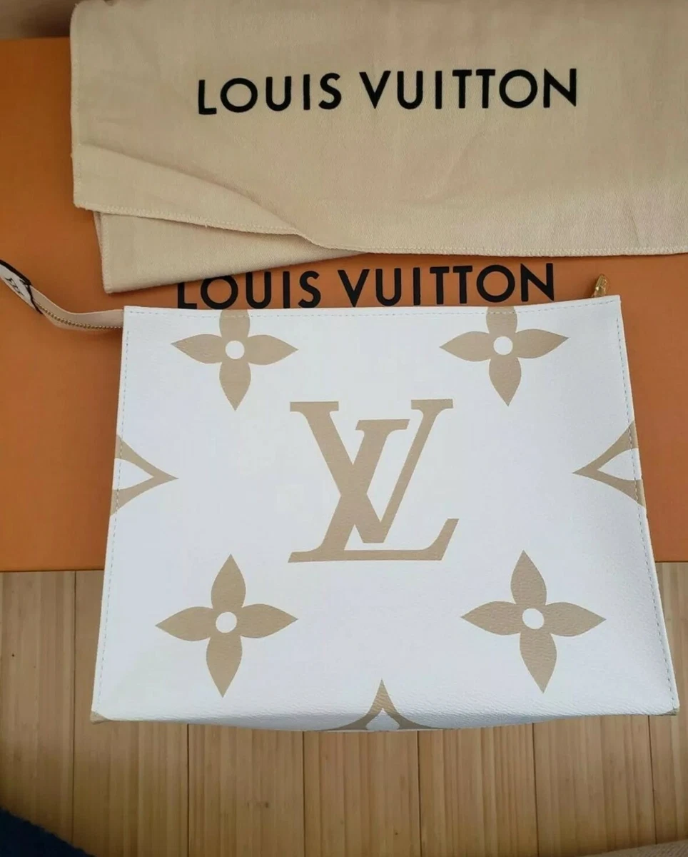 Louis Vuitton Toiletry Pouch 26 Monogram Giant Khaki in Coated Canvas with  Gold-tone - US