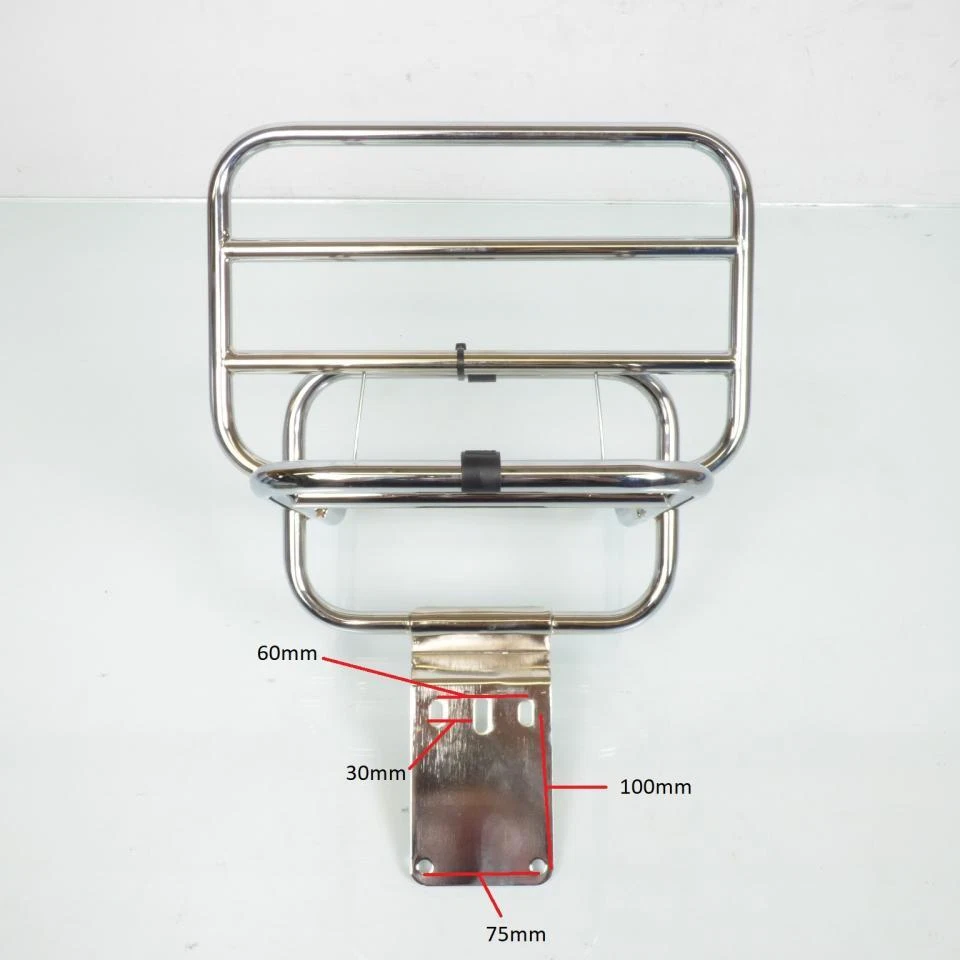 Porte bagage RMS pour scooter LML 125 Star 610270M / chromé Neuf - Photo 4/4