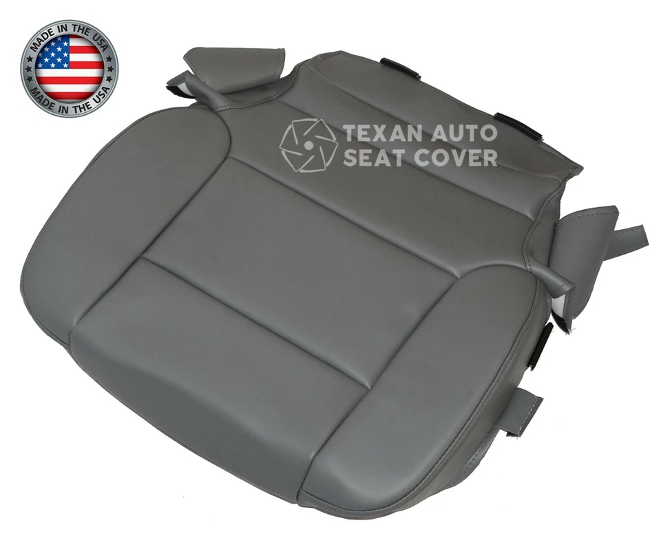 Виниловый чехол на сиденье для рабочего водителя грузовика Chevy Silverado 2500HD 2017-2019 годов выпуска серый - Изображение 4 из 4