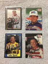 4. LAKE SPEED #83 Pures Prestone #66 Trop  - Hard Signed Autograph Cards