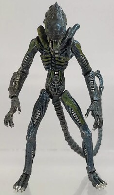 Hot Toys Snap Kits Aliens Xenomorph 3.75” Figure Blue Battle