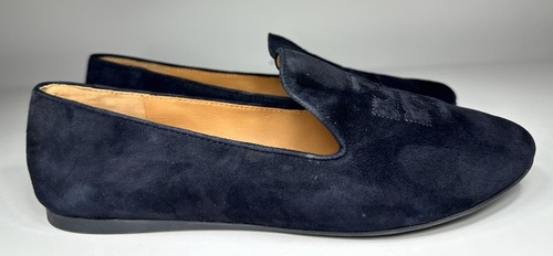 Tory Burch Womens Ruby Smoking Slippers Black Suede Womens Size 8M - Picture 5 of 11