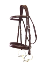 Signature by Antares Fancy Stitched Hunter Bridle Laced Reins Buffalo Leather 3