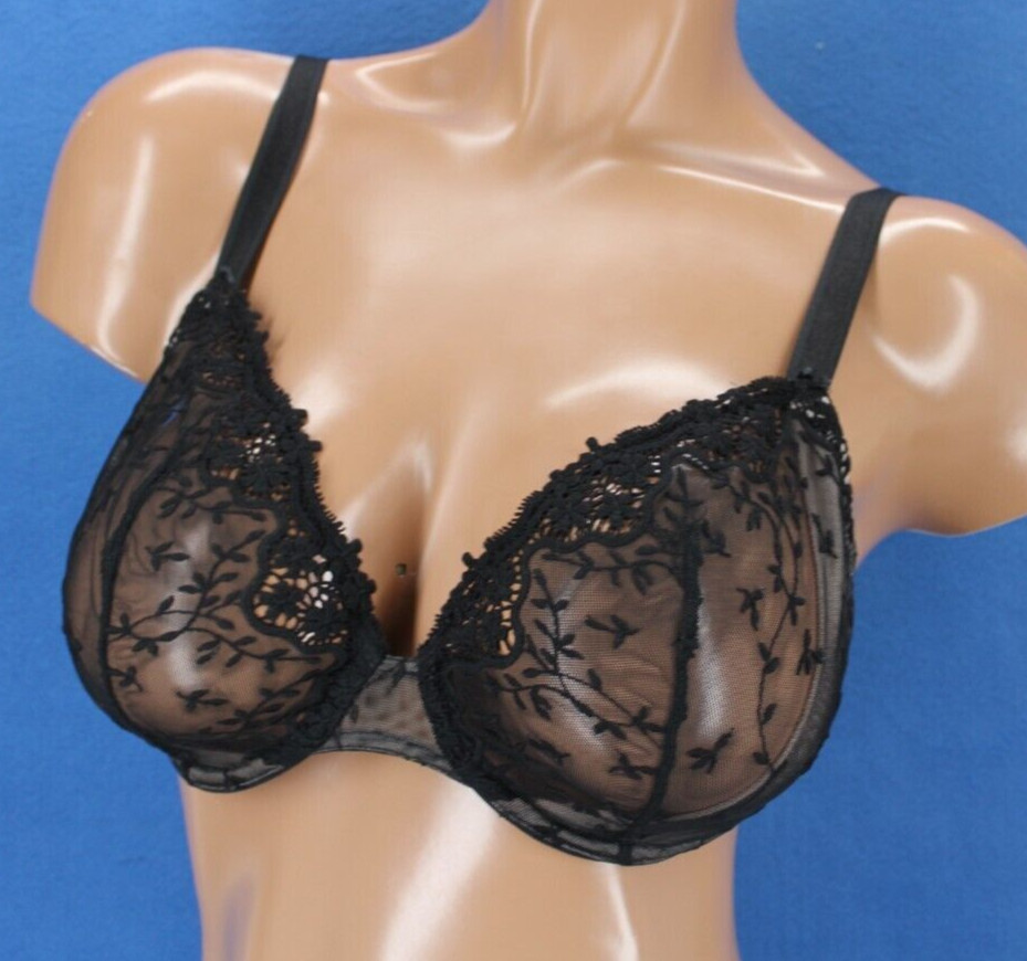 Whimsy Underwire Unlined Full Coverage Bra Size 3… - image 1
