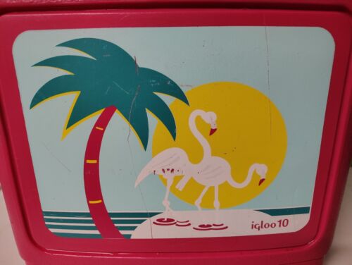 Vintage Igloo Brand Flamingo Edition Personal Cooler (1989-90s) - Picture 13 of 13