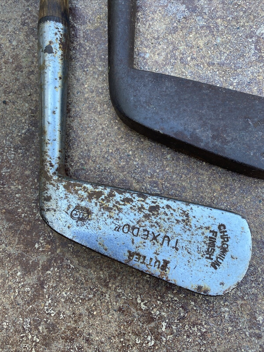 Ancien Putter Tom Stewart Special, Manche En Caryer, Main Droite, 1920 - Collection Vintage