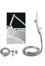3 Pcs/Set Hand Held Bidet Spray Toilet Attachment Diaper Sprayer Hose Holder Kit