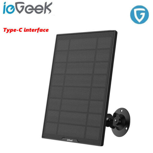 ieGeek Type-C Solar Panel for Security Camera Battery CCTV System Cam 3M Cable - Picture 3 of 14