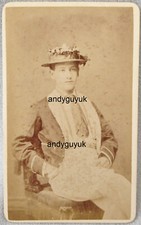 CDV ETON BOAT PROCESSION ST GEORGE FLOWER BOATER HAT ROWING ROWER ANTIQUE PHOTO
