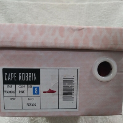 Mules Cape Robbin Venomous - Taille US 7/8 Femme - Rose - Neuf Avec Emballage