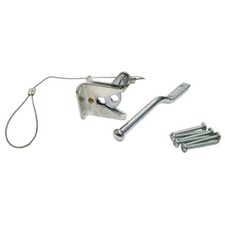 2" Self Locking Gravity Gate Door Latch w/ Wire Bolt On Zinc Finish Pin Included
