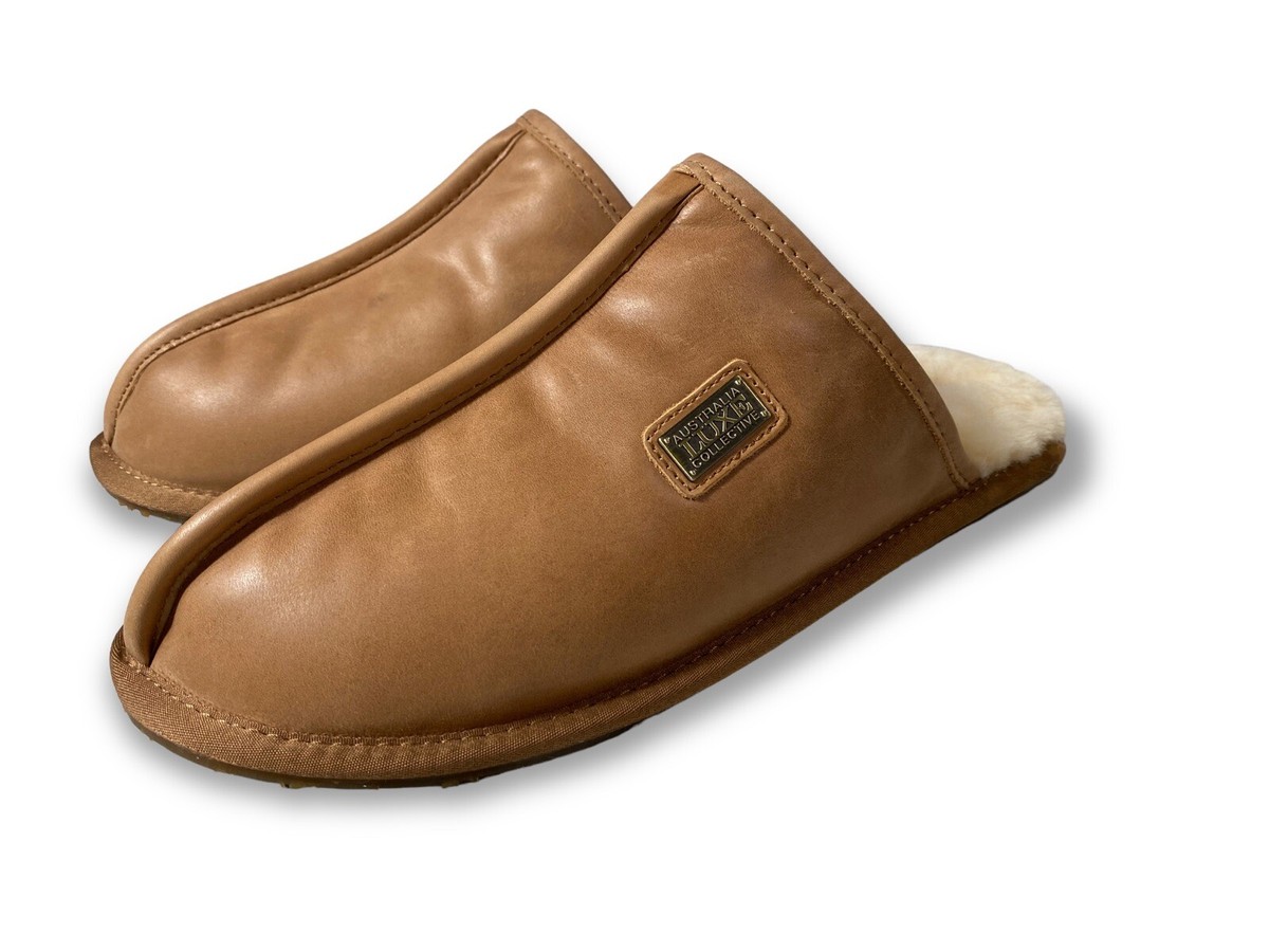 Australia Luxe Mens Leather Grade A Shearling Closed Mule  display picture 1