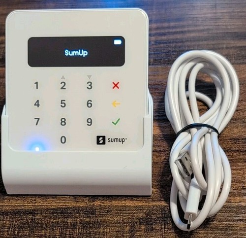 SumUp Air Card Terminal Reader Air1E203 + Cradle und Kabel (Power Tested)