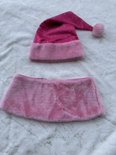 Victoria secret Pink Santa Hat Set /Victoria  s Secret Pink Santa Skirt Set