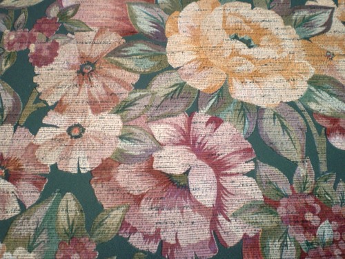 Vintage Large Red & Orange Floral & Fruit on Dark Green by Shand Kydd 81411 - Picture 5 of 10
