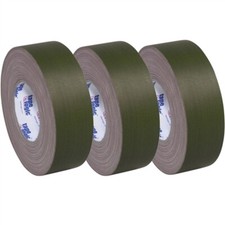 Tape Logic 11 Mil Gaffers Tape Olive Green 2" x 60 yard Roll 3 Pack 