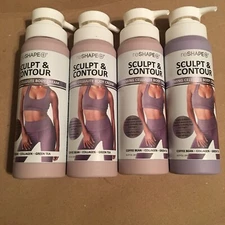 4x  Of Reshape Sculpt & Contour Firming Cellulite Body Cream 8 Oz Collagen