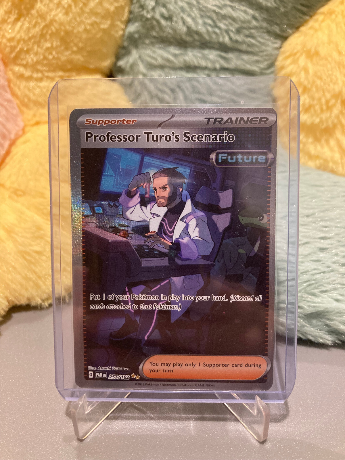 Professor Turo's Scenario 257/182 Pokemon Illustration Special Rare Paradox Rift