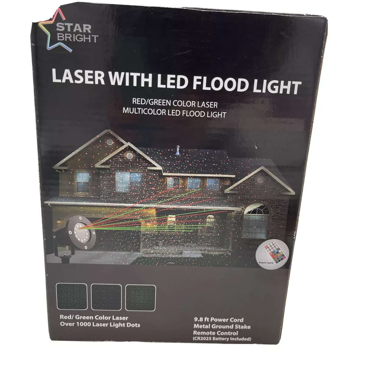 Star Bright Laser LED Flood Light Red Green Laser Projector CHRISTMAS