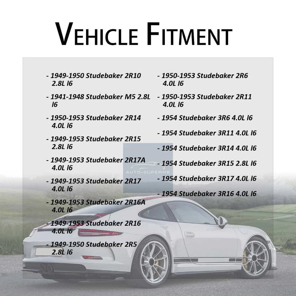 Верхний шланг радиатора охлаждающей жидкости для Studebaker 3R6 4,0 л 1954 - Изображение 2 из 4