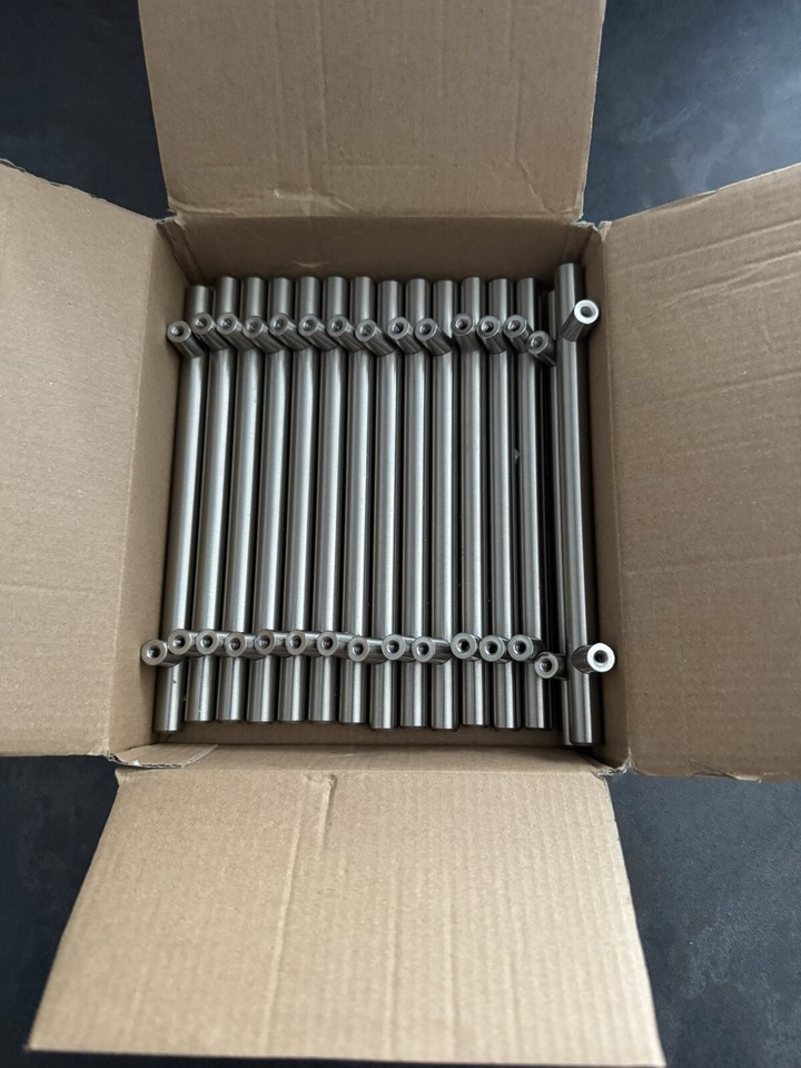 Kitchen Cupboard TBar Door Handles Brushed Stainless Steel eBay