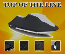 NEW 600 DENIER Trailerable PWC Jet Ski Cover for Tiger Shark 640L 770L 3 Seater