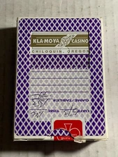 Kla-Moya Casino Playing Cards Klamath Falls Oregon