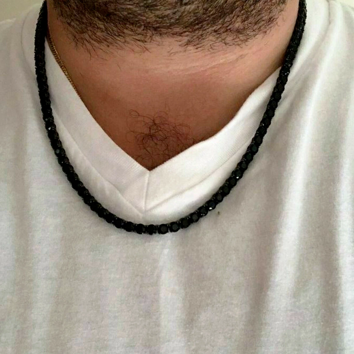 Mens tennis store necklace diamond