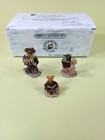 Boyds Bearly Built Village The Public Libeary Set of 3 Figurines #19506-1 2000