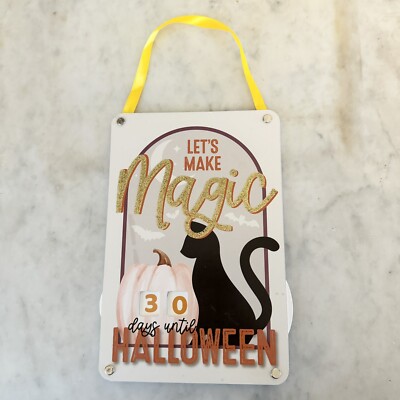 Halloween Countdown Advent Calendar Black Cat