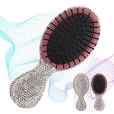 1x Bling Travel Small Detangling Hairbrush Hair Combs for Wet Dry All Hair Types