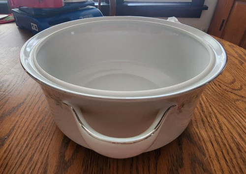 Forever Spring Baking Casserole 10" W Round Haviland Pink Green Blue Platinum ! - Picture 19 of 21
