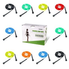 10 Pack PVC Jump Rope for Cardio Fitness - Versatile Adjustable Skipping Rope...