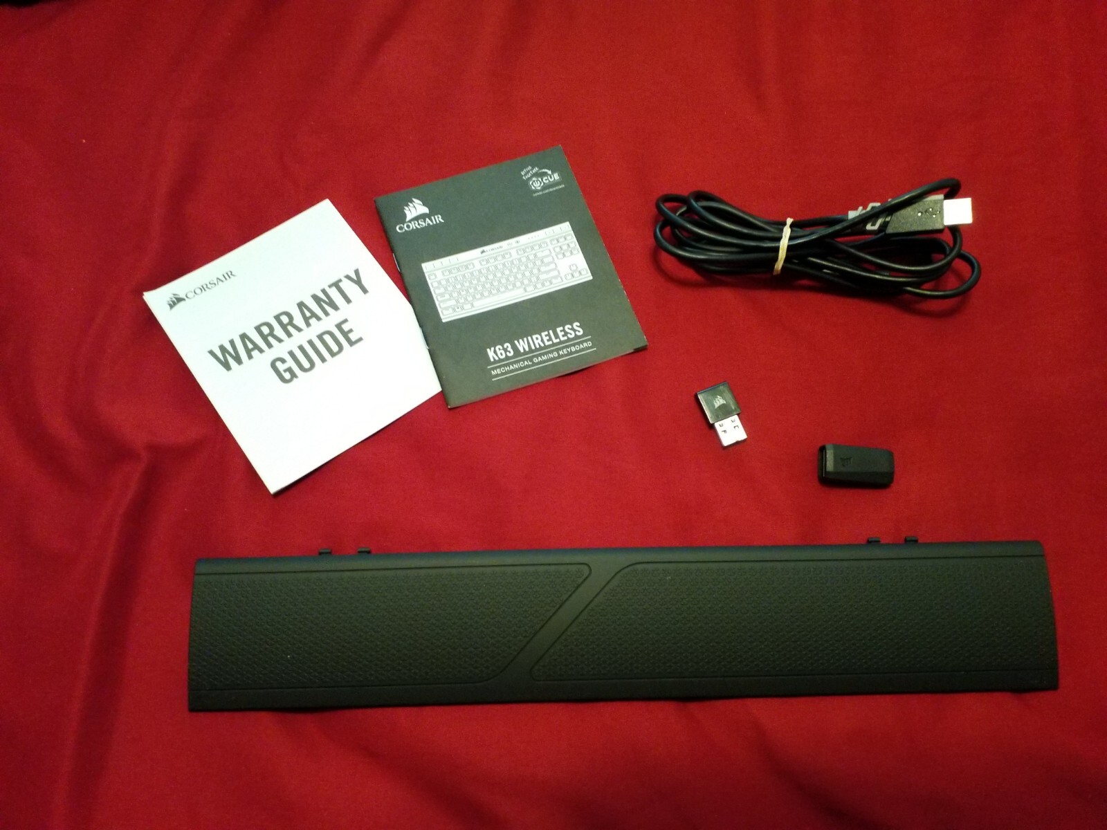 Corsair K63 Wireless Gaming Keyboard In Original Box Blue LED Back-lit Keys