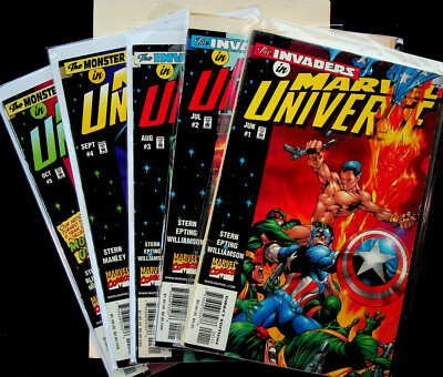 Invaders/Monster Hunter #1-5 (May-Sep 1998, Marvel) - Comic Set of 5 - Near Mint