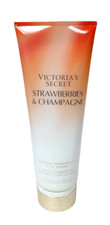 VICTORIA  S SECRET STRAWBERRIES  CHAMPAGNE FRAGRANCE BODY LOTION CREAM 8 oz New