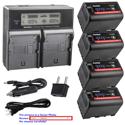 Kastar LCD Dual Fast Charger Battery for Sony BP-U30 BC-U1 BC-U2 Sony PMW-EX1R