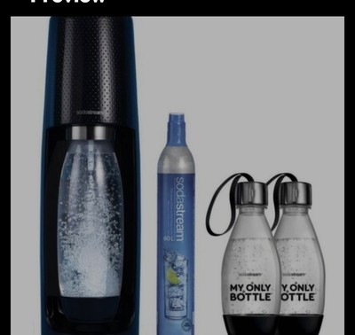 SodaStream FIZZI One Touch  Black value pack .maker/ cylinder/2 bottles