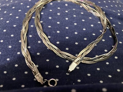 Vint Sterling Silver SIGNED 925 Italy & Gold Filled (See Jewelry Mark) NECKLACE