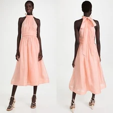 ZIMMERMANN Rhythmic Halter Midi Dress Zimmermann size 2 (US6)
