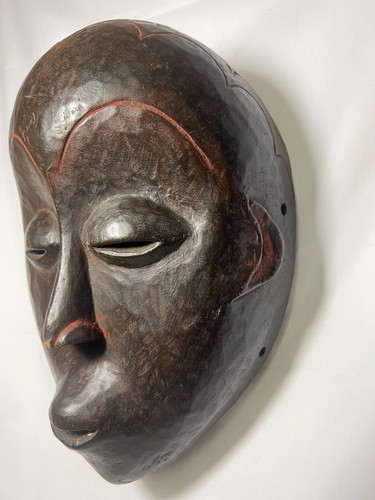 large Dan, Wee, Kran, Guerre Guere Mask Liberia 11" X 8" X 2" African Art Deco - Picture 3 of 11